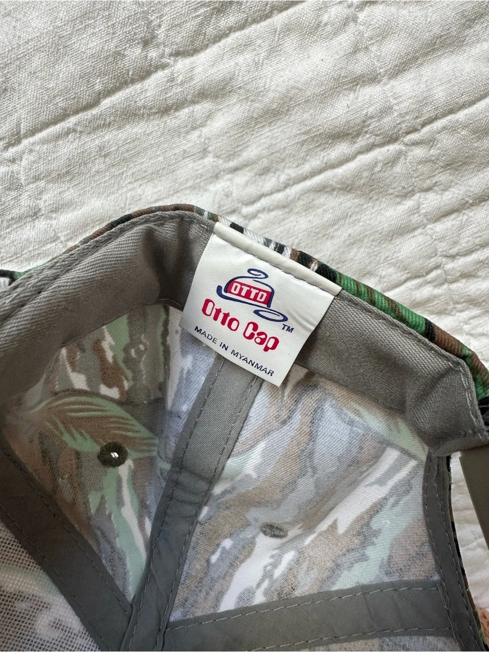 Otto Fowl Camo Snapback Hat Duck Hunting Waterfowl Old School Greenleaf